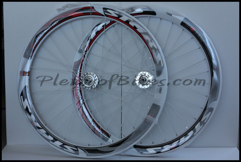   Fixie Single Speed Bike Flip Flop Wheelset Wheels Rims White  