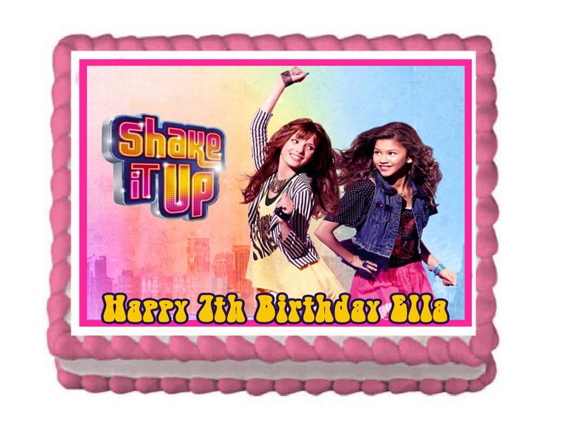 SHAKE IT UP Edible Birthday Party Cake Image Topper NEW   