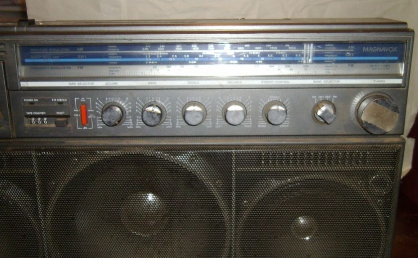   D8443 Power Player 4 Band Stereo & Cassette Boombox, 5 Speakers  