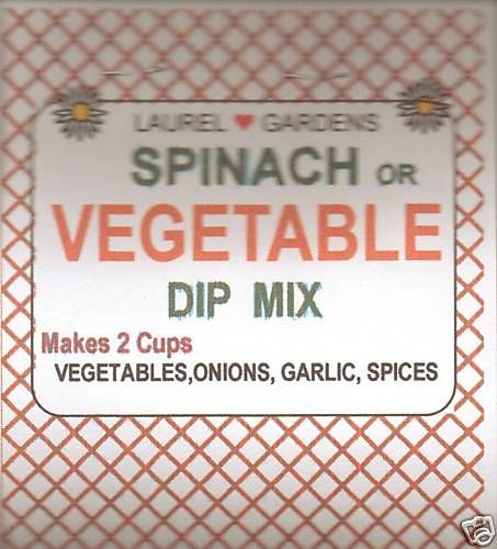 LAUREL GARDENS SPINACH OR VEGETABLE DIP MIX  