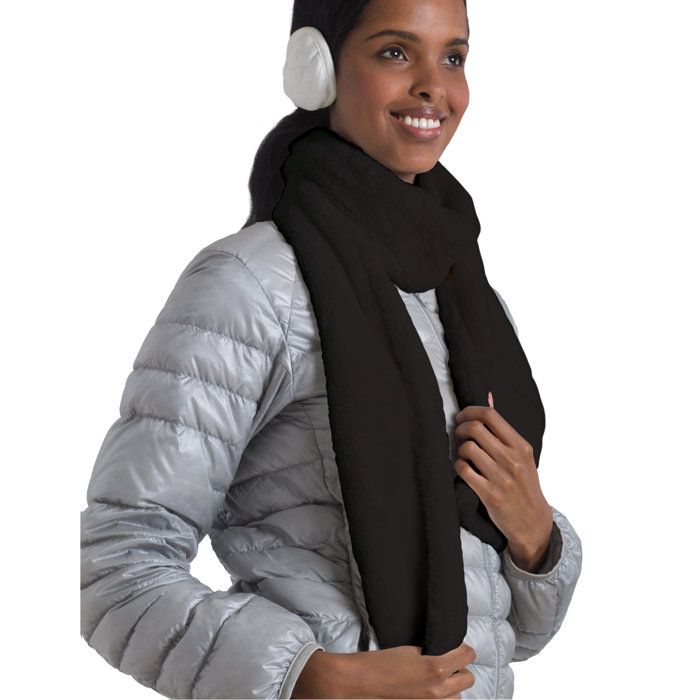 Nap Luxe Scarf   Black, from Brookstone  