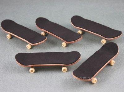 Lot 5 Pcs Canadian Maple Wooden Fingerboard Skateboards Foam Tape Deck 