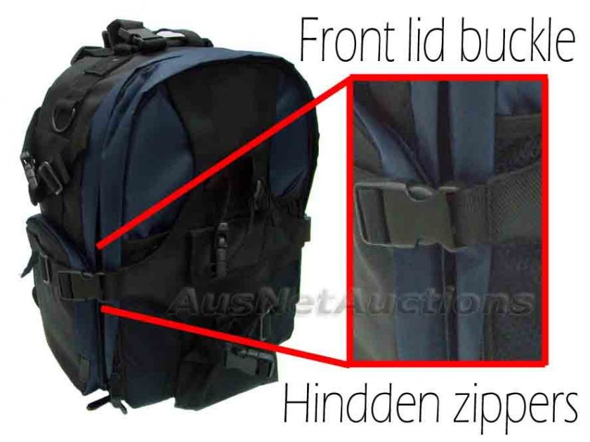 PADDED BACKPACK BAG CARRY CASE RUCKSACK BACK PACK for DSLR CAMERA 