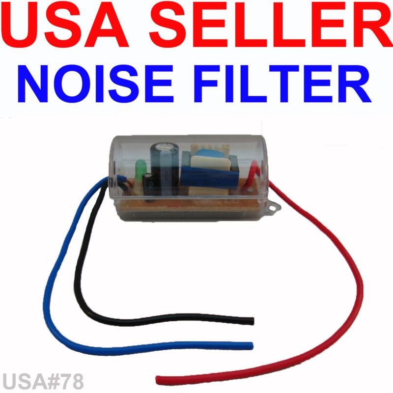 12 VOLT DC ENGINE WINE HUM NOISE FILTER USA SELLER 033991550049  