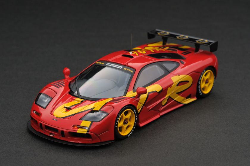   MCLAREN F1 GTR LAUNCH CAR 1/43 DIECAST MODEL CAR BY HPI 8252  