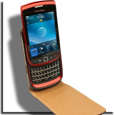 Case for Blackberry Torch 9800 9810 4G Leather Flip Pouch Cover  