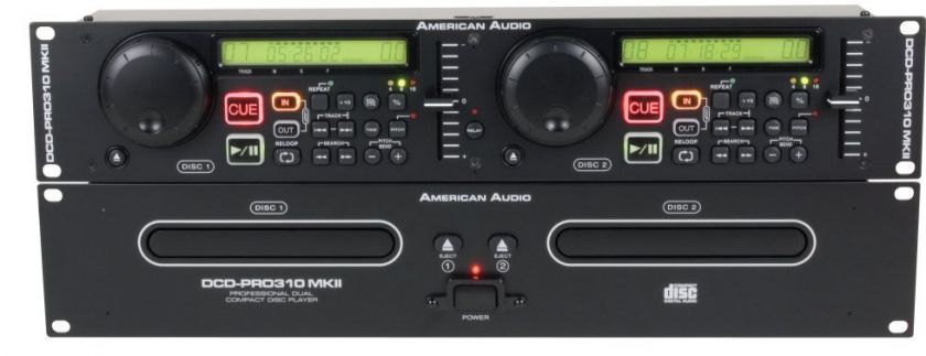   AUDIO DCD PRO310 MKII DJ Dual CD Player Mixer 640282000673  