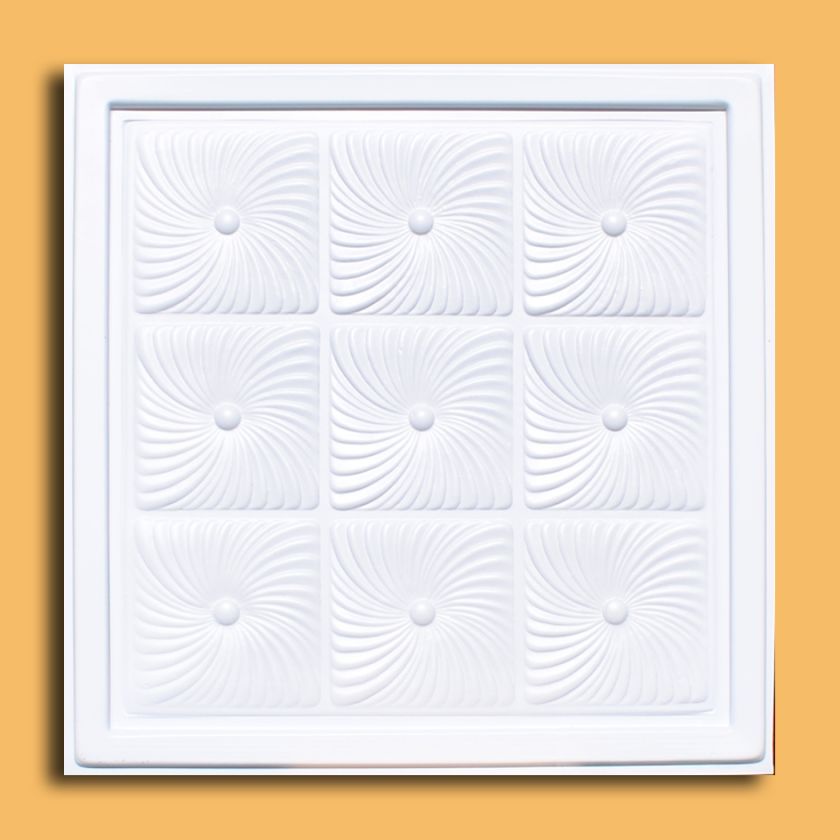 UNIVERSAL 24x24 PVC Ceiling Tile   KARACHI Antique White No hassle 