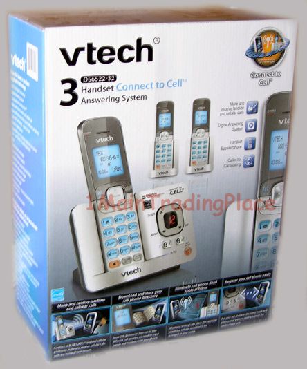   Dect 6.0 3 Handsaet Connect to Cell Answering System  Model DS6522 32