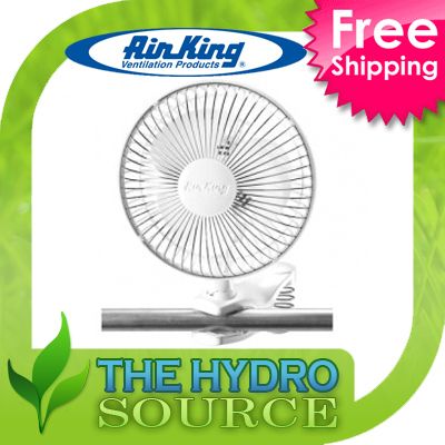 Air King 6 Clip On Fan   grow co2 cool blower 6 inch desk table fan