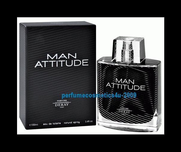 MAN ATTITUDE DERAY COLOGNE 3.4 OZ 100 ML EDT SPRAY NIB  