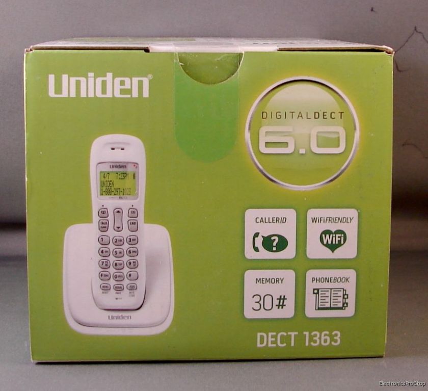 Uniden DECT1363 White DECT6.0 Cordless Phone Handset  