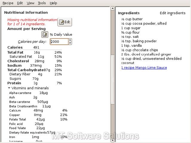 The Recipe Recipes Manager Organizer Database Software  