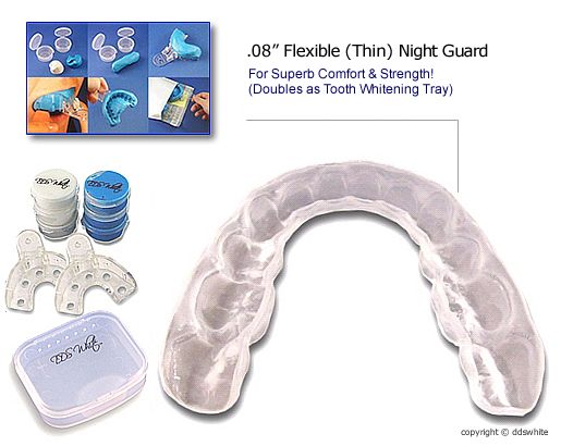 CUSTOM THIN NIGHT GUARD SUPER COMFORTABLE FOR TEETH GRINDING CLENCHING 