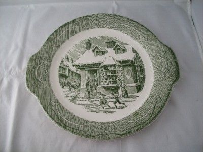 Old Curiosity Shop Handled CAKE PLATE Royal China VNTG  