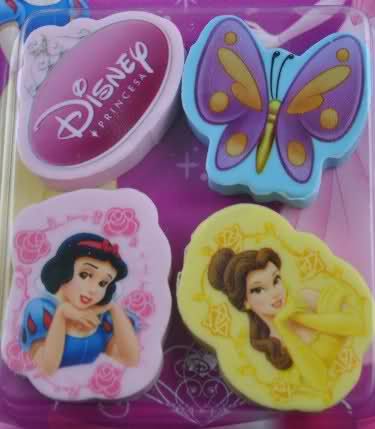 Disney Princesses 4 Styles Erasers  