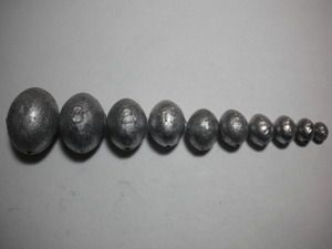 25 2 oz. Egg Sinkers Fishing Weights  