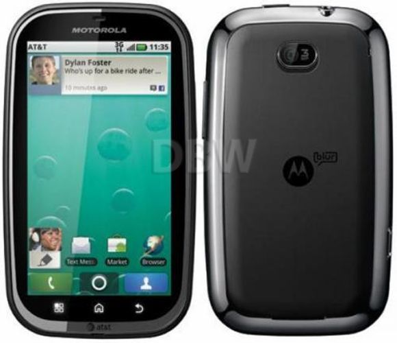 NEW MOTOROLA BRAVO MB520 BLACK UNLOCKED AT&T T MOBILE SMARTPHONE SB 