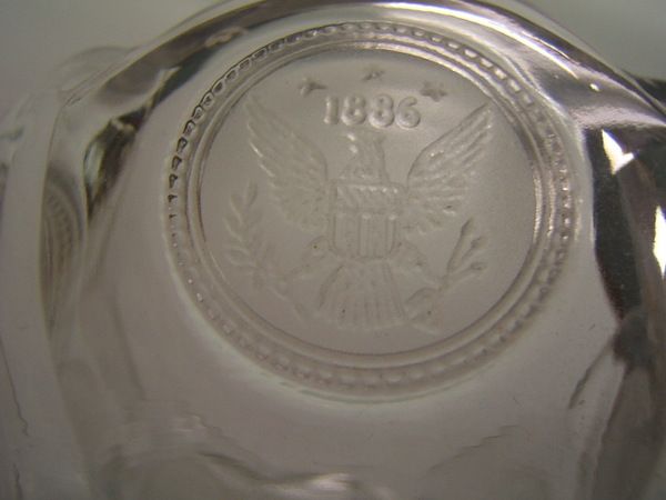 Fostoria Coin Glass Bowl round clear footed 3 5/8 tall  