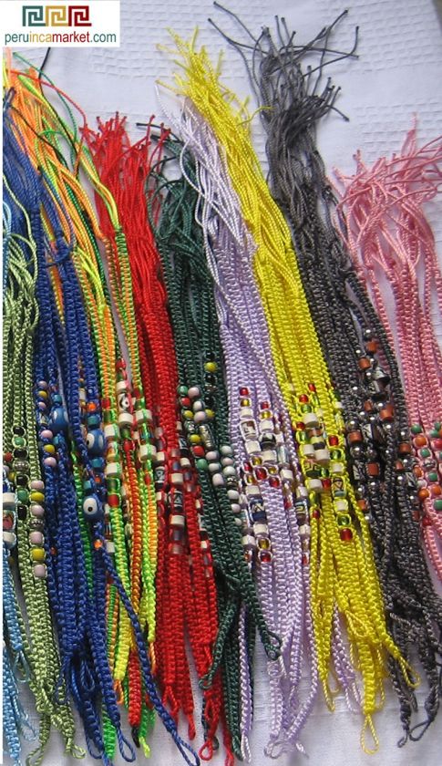 100 Friendship Bracelets Trencitas + Ceramic beads mix  