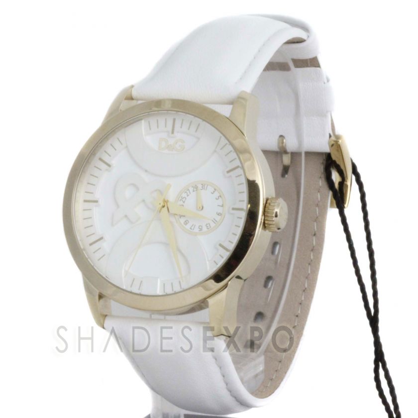 NEW D & G Watches Watches DW0698 WHITE TWIN TIP SILVER 843218007283 