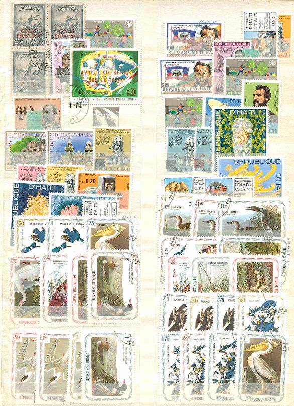 THE BEST HAITI 59 MODERN STAMPS LOT VF  