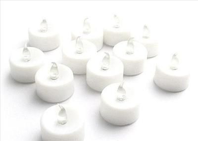 24 white LED LIGHT CANDLES xmas wedding halloween party  