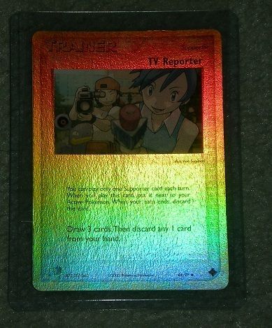 TV Reporter 88/97 Reverse Holo Foil SHORTPRINT ERROR  