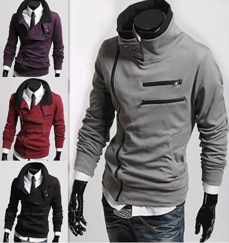 SALE Mens Slim Sexy Designed T Shirt M XXL Jackets & Coats 4color 