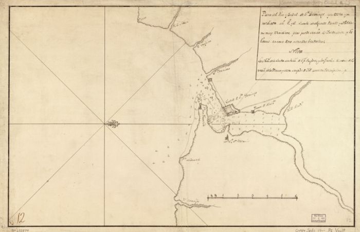 1700s map of Dominican Republic, Santo Domingo  