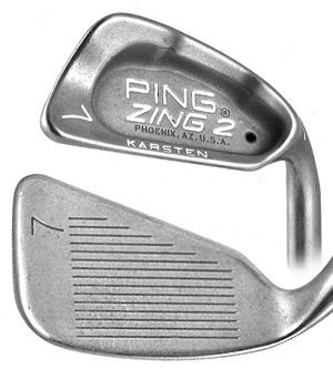 PING ZING 2 BLACK DOT IRONS 4 PW (7PC) JZ STEEL STIFF  