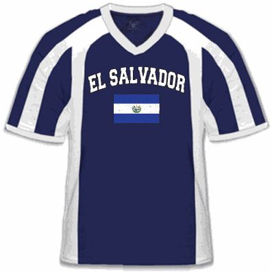 El Salvador Soccer Country Flag Sport T Shirt Tee  