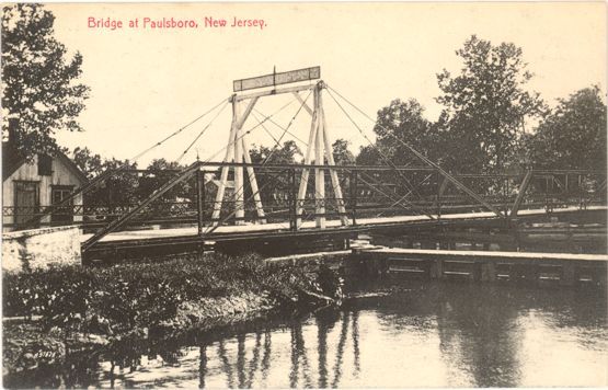 ORIGINAL POSTCARD VIEW OF PAULSBORO, NEW JERSEY