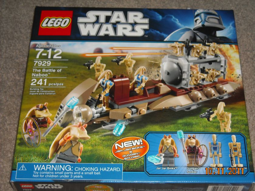 Lego Star Wars #7929 THE BATTLE OF NABOO 241 PIECES Jar Jar Binks 