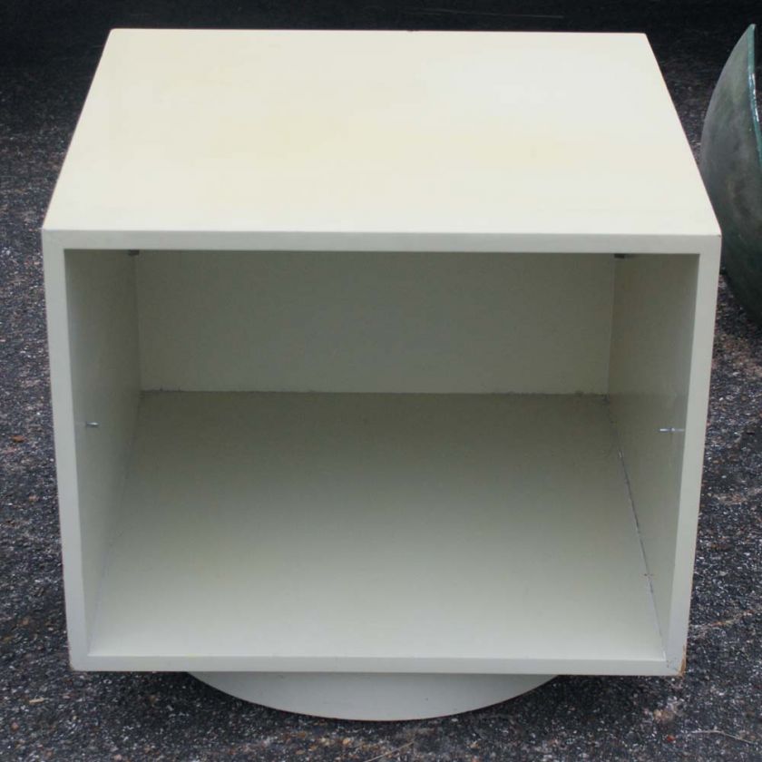 24 Cube Modern Swivel Side End Table  