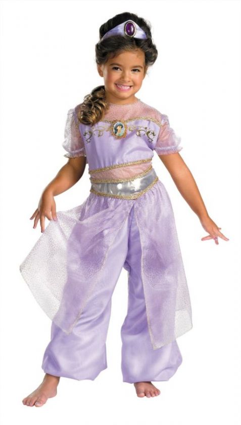 ALADDIN DISNEY JASMINE DELUXE TODDLER CHILD COSTUME Princess Theme 