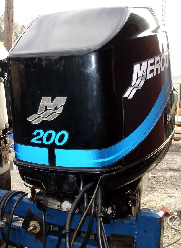 2004 MERCURY 200 HP EFI 2 STROKE OUTBOARD MOTOR 25 SHAFT BOAT ENGINE 