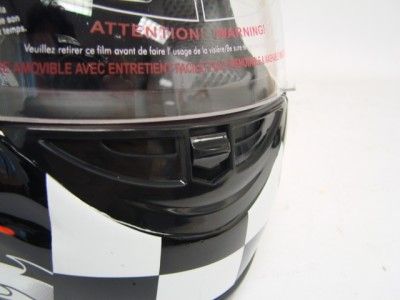 FULL FACE MOTORCYCLE STREET HELMET BLACK RACE MONSTER~M  