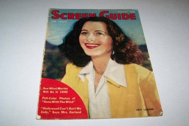 JAN 1940 SCREEN GUIDE movie magazine HEDY LAMARR   JUDY GARLAND  