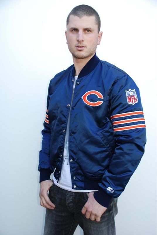 CHICAGO BEARS STARTER JACKET NFL VINTAGE ORIGINAL L  