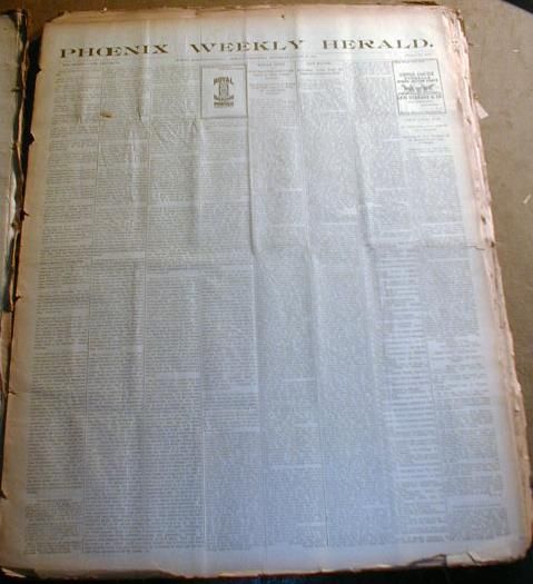 30+ 1898 newspapers PHOENIX HERALD Arizona TERRITORY w illustr LEVI 