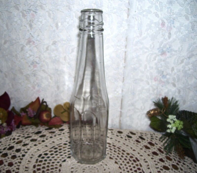 HEINZ CO VINTAGE GLASS CATSUP BOTTLE  