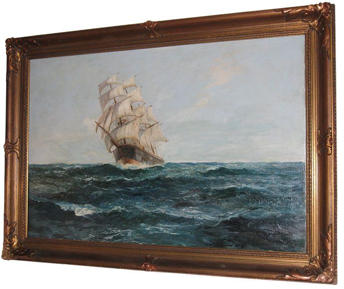 British Clipper Ship Oil Painting by Daniel Sherrin  