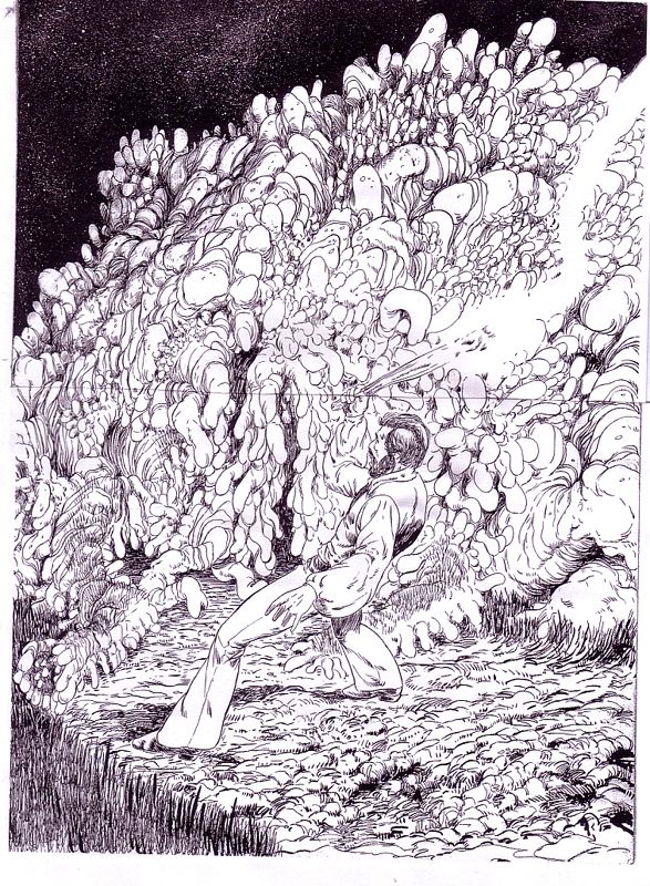 LOVECRAFT monster original art by Michael R. Adams  