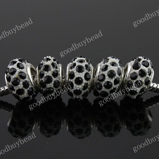   EUROPEAN BIG HOLE CHARM BEADS FINDINGS WHOLESALE FIT BRACELET  