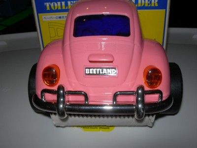 VTG VOLKSWAGEN TOILET PAPER/TOWEL HOLDER BAR CANDY PINK BUG BEETLAND 