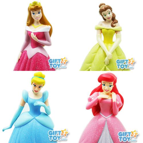 Disney Pricess Piggy & Coin Bank (Cinderella, Bella, Ariel, Aurora 