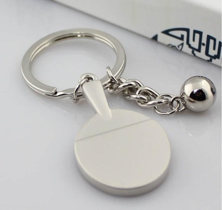 Cute Designed 3D Sports Table Tennis Ping Pong Ball Key Ring Key Chain 