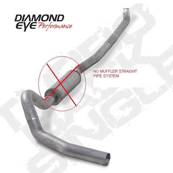   Straight Pipe Exhaust   Fits 89 93 Dodge 5.9L Cummins   No Muffler