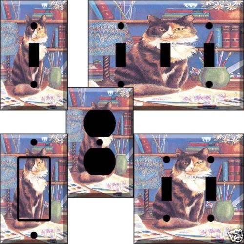 an tn Library Cat Light Switch Cover wall plate  